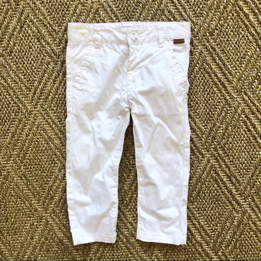 Boboli White Occasion Pants. 12 months.